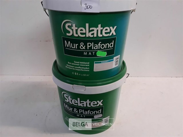 2 x muur en plafond verf stelatex 5l - afbeelding 2 van  3