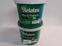2 x muur en plafond verf stelatex 5l - afbeelding 1 van  3