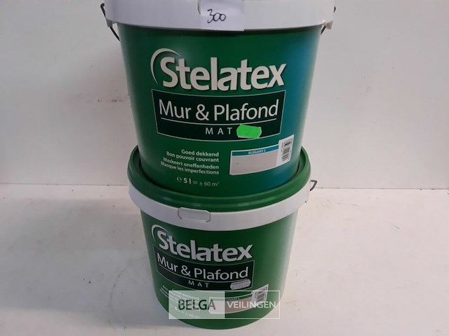 2 x muur en plafond verf stelatex 5l - afbeelding 1 van  3