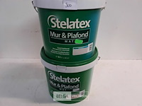 2 x muur en plafond verf stelatex 5l - afbeelding 1 van  3
