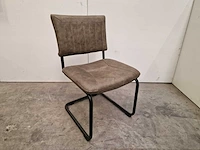 2 x mx sofa interieurstoel jazzy softyl olive - slede poten zwart - afbeelding 1 van  5