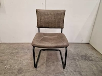 2 x mx sofa interieurstoel jazzy softyl olive - slede poten zwart - afbeelding 2 van  5