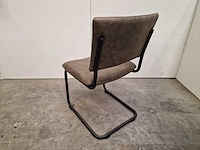 2 x mx sofa interieurstoel jazzy softyl olive - slede poten zwart - afbeelding 3 van  5