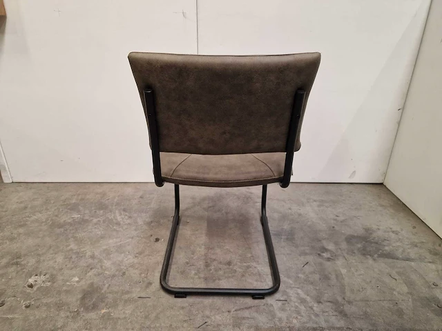 2 x mx sofa interieurstoel jazzy softyl olive - slede poten zwart - afbeelding 4 van  5