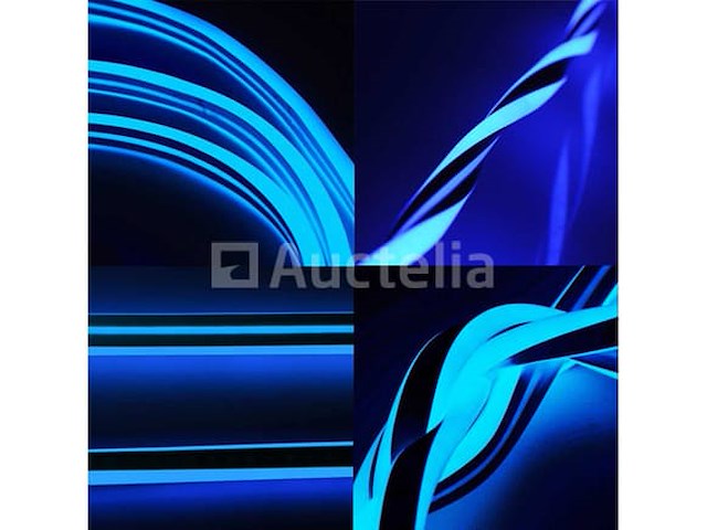 2 x neon led-strip 50 m – blauw – 8w/m – ip65 – waterdicht - afbeelding 3 van  5