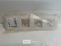 2 x niko afdekplaat 4v horizontaal cream - afbeelding 3 van  3
