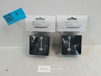 2 x niko hydro opbouwdoos 1v 1 ingang zwart - afbeelding 1 van  3