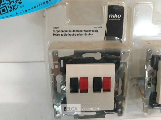 2 x niko inbouw luidspreker tweevoudig cream - afbeelding 3 van  3