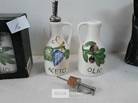 2 x olijf/azijn set met schenktuit - afbeelding 3 van  3