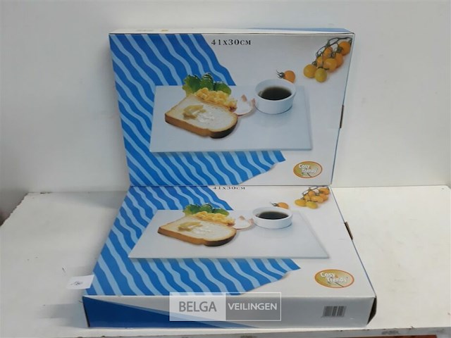 2 x ontbijtbord met kopje - afbeelding 2 van  3