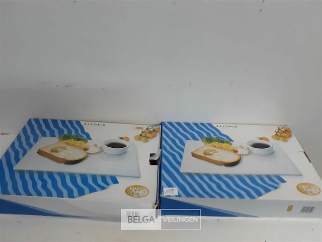 2 x ontbijtbord met kopje - afbeelding 1 van  3