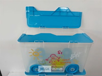 2 x opbergbox op wielen 60x35x35 cm - afbeelding 3 van  3