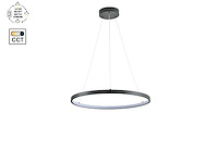 2 x orien design hanglamp zand zwart 60cm 28w led cct 3 kleur & 3 stappen dimmen - afbeelding 7 van  9