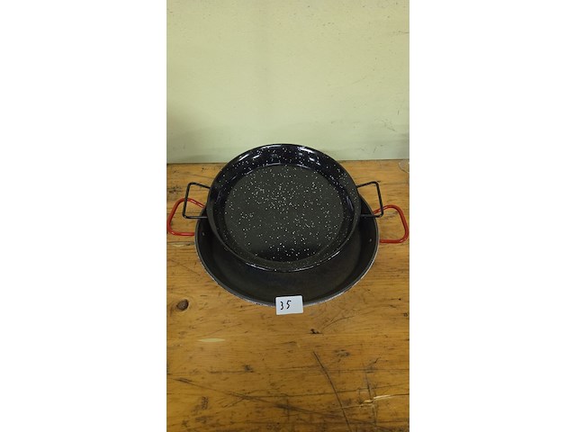 2 x paella pan - afbeelding 1 van  1