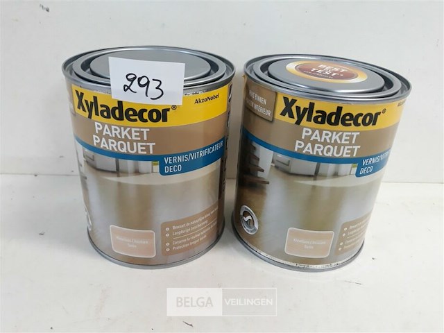 2 x parketvernis kleurloos satin 750 ml - afbeelding 1 van  3