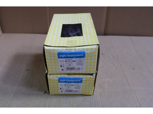 2 x pgbfast houtbout 4.8 din 603/555 m12x200 zn/25 - afbeelding 1 van  3