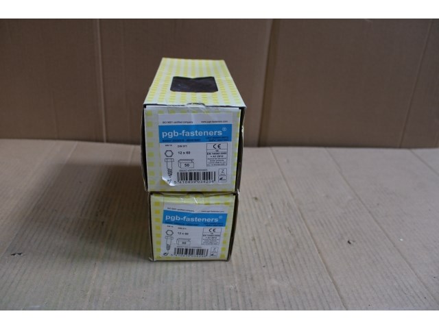 2 x pgbfast houtdraadbout din 571 ø12x60 zn/50 - afbeelding 1 van  3