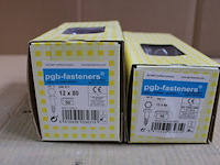 2 x pgbfast houtdraadbout din 571 ø12x80 zn/50 - afbeelding 1 van  3