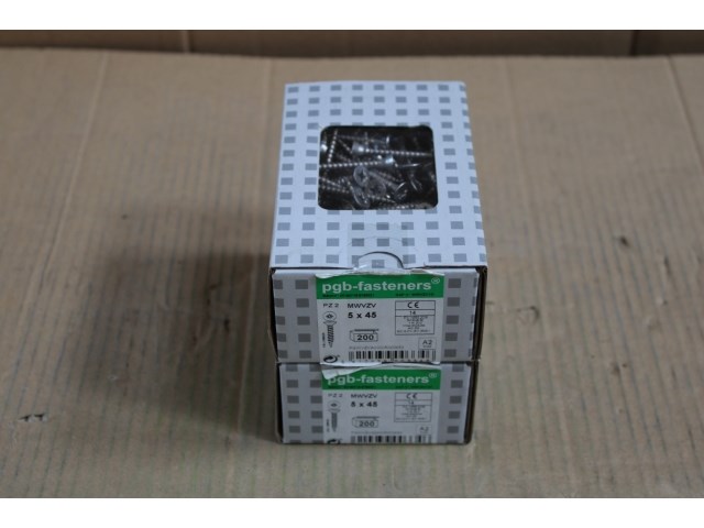 2 x pgbfast spaanderplaatschroef a2 vzk-z ø5,00x45/200 - afbeelding 1 van  3