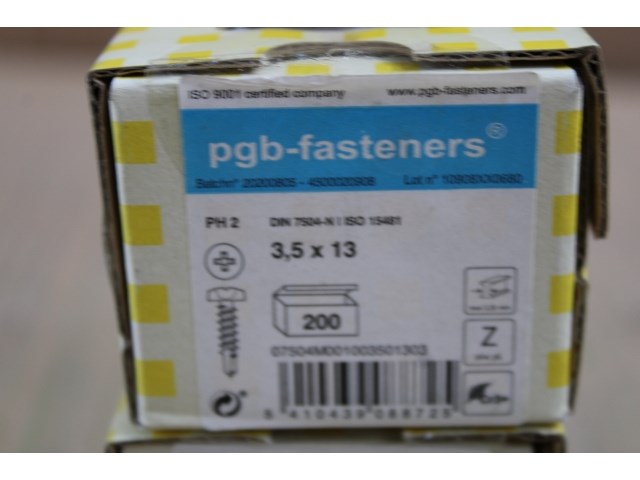 2 x pgbfast zelfb. schroef din 7504m-h ø3,50x13 zn/200 - afbeelding 2 van  3