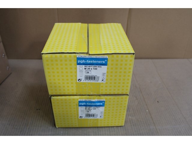 2 x pgbfast zeskanttapbout 8.8 din 933 m20x100 zn/25 - afbeelding 1 van  3