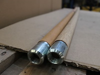 2 x pinguin steel met draad (130 cm - ø 28 mm) - afbeelding 2 van  2
