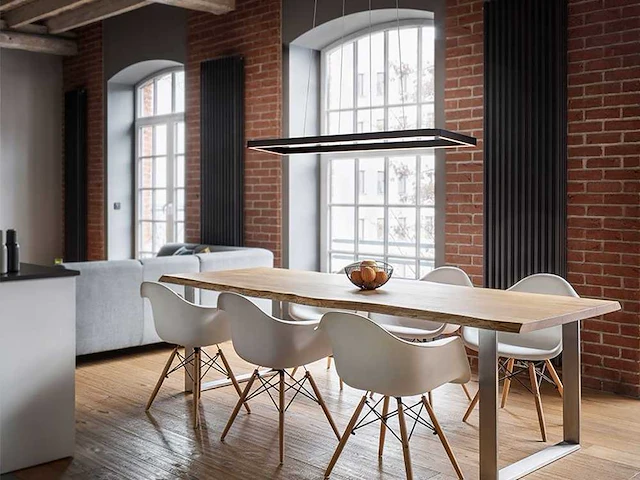 2 x quattro square 40 x 120 cm hang lamp zwart - afbeelding 1 van  10