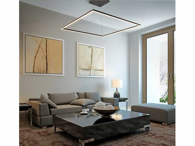 2 x quattro square 80 hang lamp zwart - afbeelding 8 van  12