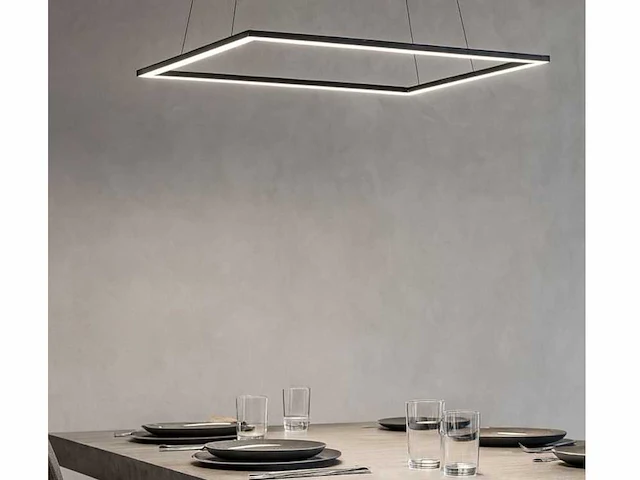 2 x quattro square 80 hang lamp zwart - afbeelding 9 van  12