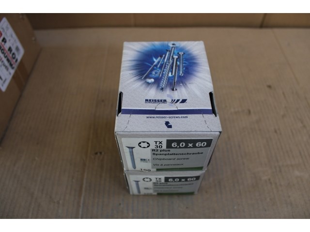 2 x r2 plus schroef 6,0 x 60 (vol draad) (hp: 100 stuks) - afbeelding 2 van  2