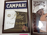 2 x reclame spiegel campari + absinthe robette - afbeelding 2 van  3