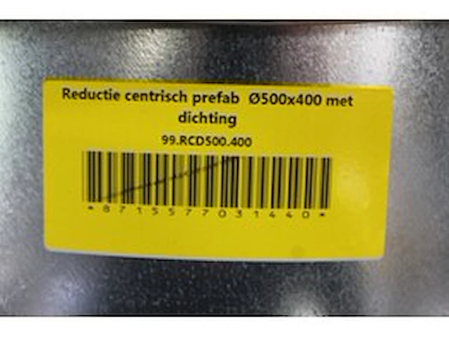 2 x reductie centrisch prefab ø500x400 met dichting - afbeelding 1 van  3