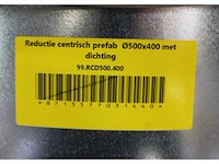 2 x reductie centrisch prefab ø500x400 met dichting