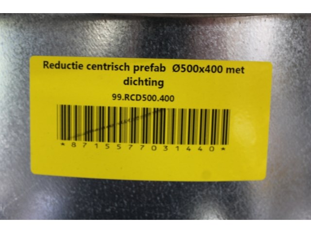 2 x reductie centrisch prefab ø500x400 met dichting - afbeelding 1 van  2