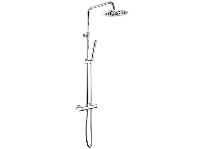 2 x regendoucheset met thermostaat - chrome - afbeelding 1 van  3