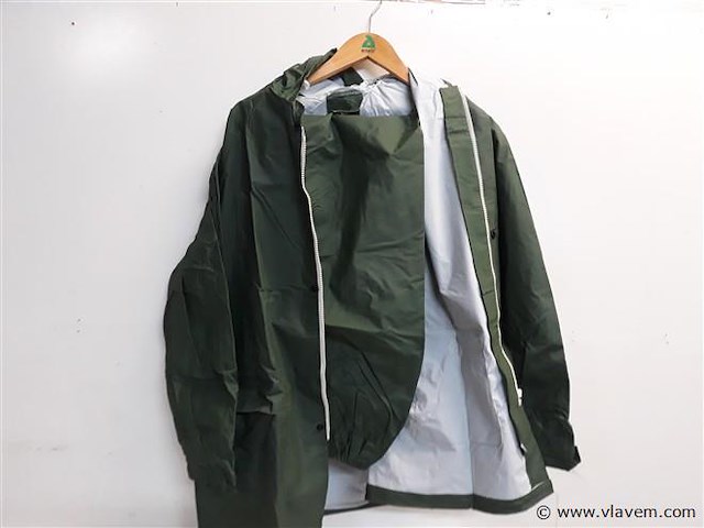 2 x regenpak groen m - afbeelding 2 van  2