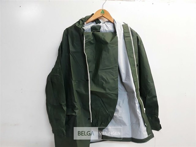 2 x regenpak groen m - afbeelding 3 van  3