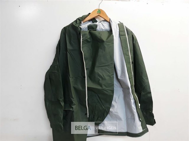 2 x regenpak groen m - afbeelding 3 van  3