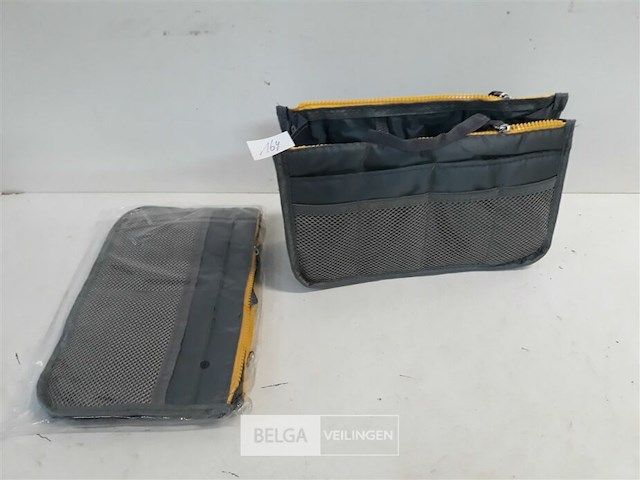 2 x reis – toilet tasje 26x16x7 cm - afbeelding 2 van  3