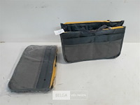 2 x reis – toilet tasje 26x16x7 cm - afbeelding 2 van  3