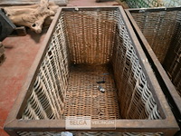 2 x rieten mand op wielen - afbeelding 4 van  5