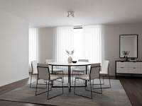 2 x rond gu10 opbouwspot armatuur triple cilinder zand wit en zwart draaibaar - afbeelding 3 van  8