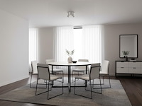 2 x rond gu10 opbouwspot armatuur triple cilinder zand wit en zwart draaibaar - afbeelding 3 van  8