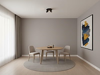 2 x rond gu10 opbouwspot armatuur triple cilinder zand zwart draaibaar - afbeelding 3 van  8