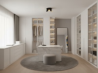 2 x rond gu10 opbouwspot armatuur triple cilinder zand zwart en goud draaibaar - afbeelding 5 van  8