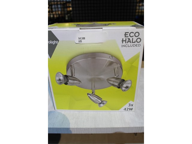 2 x ronde armatuur met 3 spots - afbeelding 1 van  2