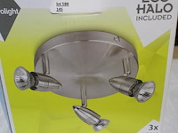 2 x ronde armatuur met 3 spots - afbeelding 1 van  2