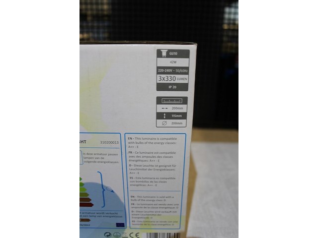 2 x ronde armatuur met 3 spots - afbeelding 2 van  2