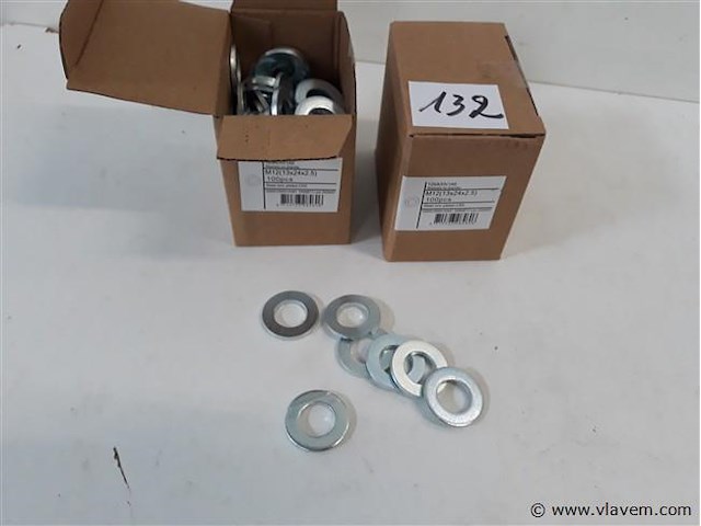 2 x rondellen verzinkt m 12 100 stuks - afbeelding 1 van  2