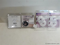 2 x rozet pvc duo + 2 x rozet design chrome - afbeelding 1 van  2